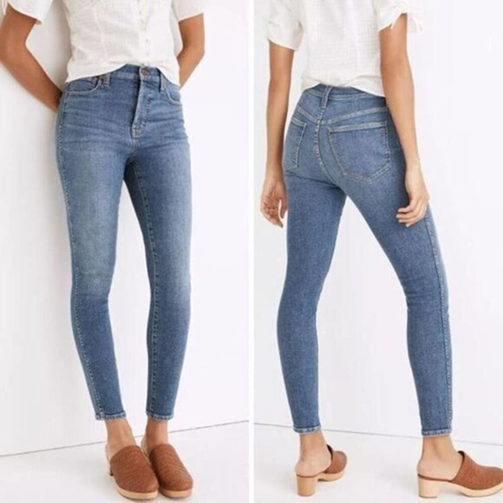 NEW Madewell 10" High-Rise Skinny Crop Jeans in Bradfield Wash, 29